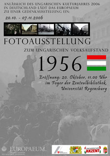 Ausstellungsplakat Volksaufstand Ungarn